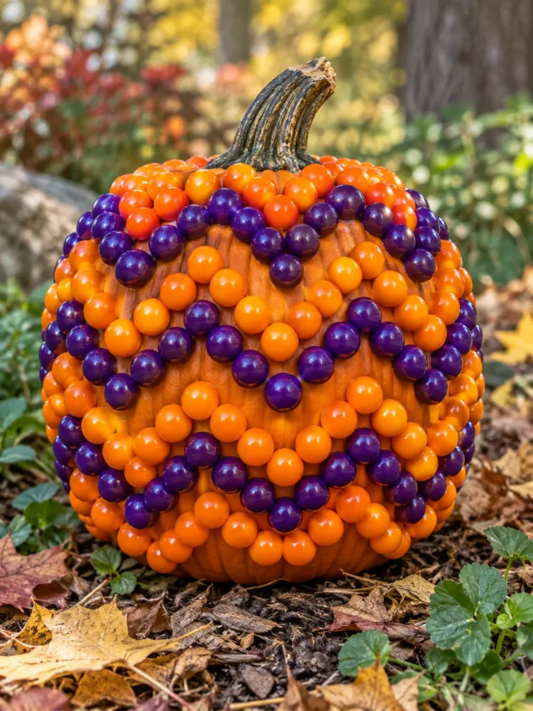 14. Chevron Gumball Pumpkin