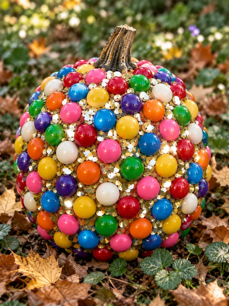 29. Gumball And Sequin Pumpkin