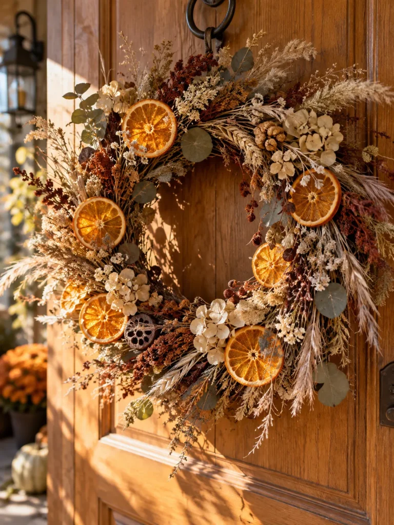 19. Dried Orange Slice Wreath