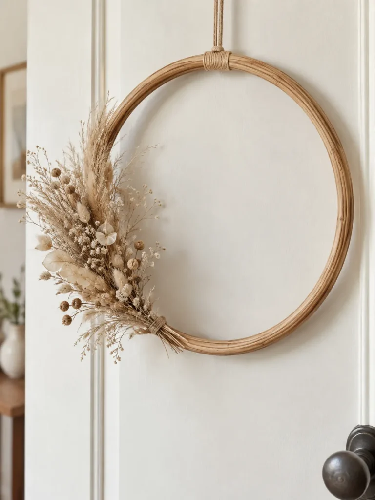 16. Natural Rattan Ring Wreath