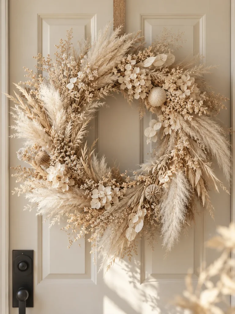13. Cream And Tan Wreath