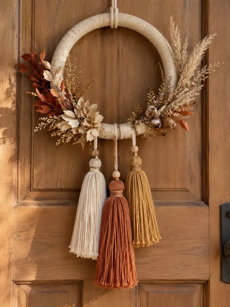 10. Tassel Accent Wreath