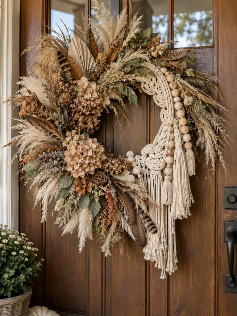 30. Mixed Texture Statement Wreath