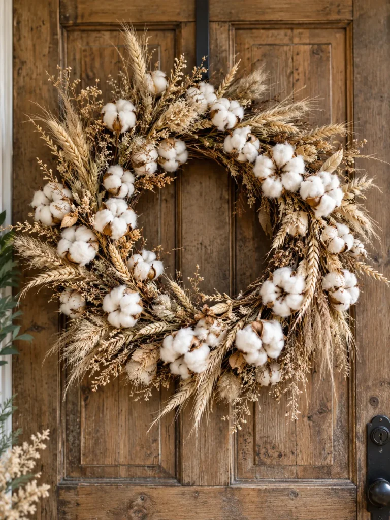 24. Cotton Stem Wreath
