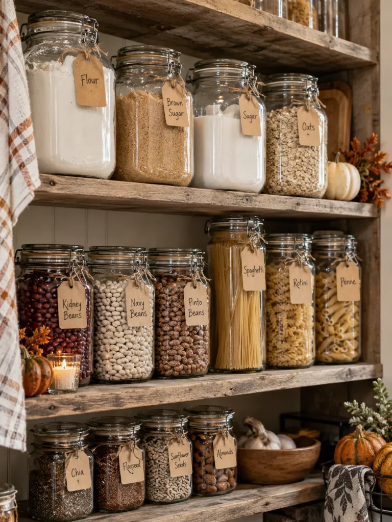 21. Glass Jar Pantry Labels