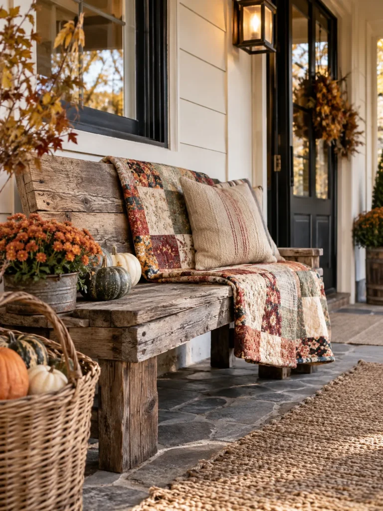 29. Reclaimed Wood Bench