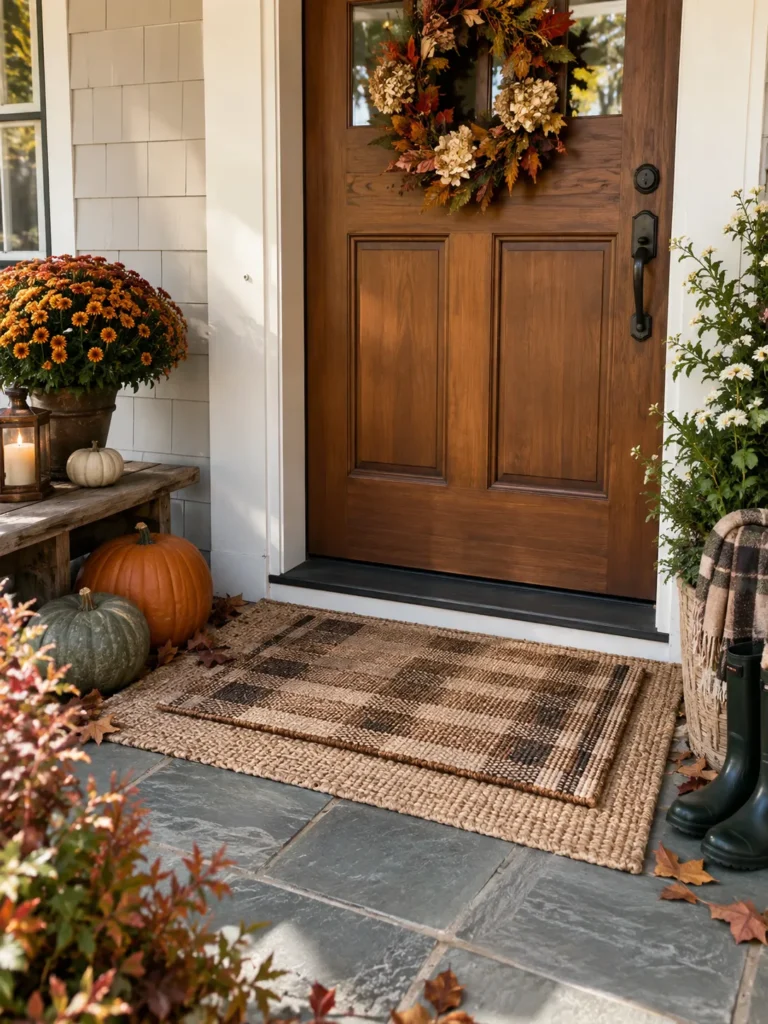 25. Layered Woven Doormat
