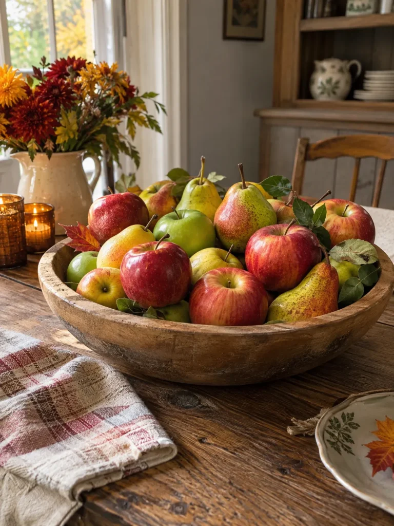 24. Apple And Pear Bowl Arrangement