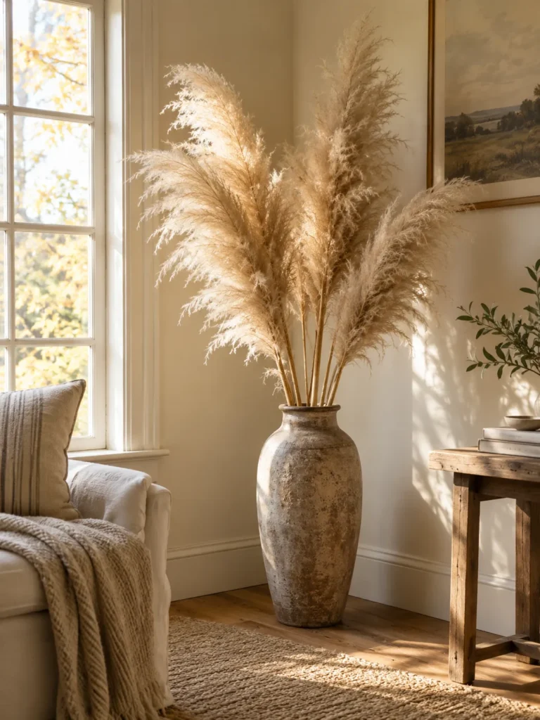 9. Pampas Grass Vase