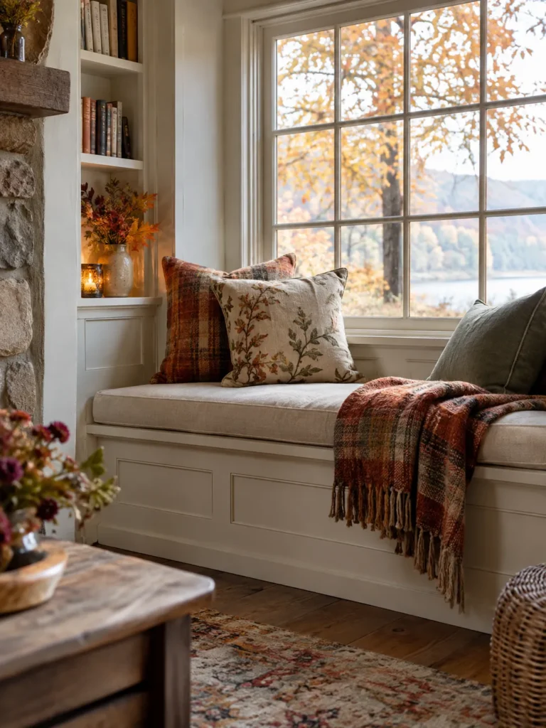 6. Window Seat Cushion Nook