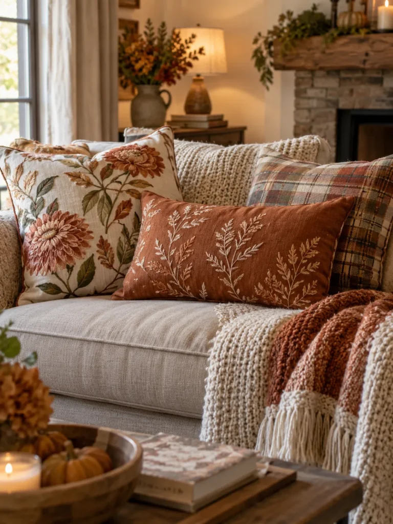 5. Embroidered Cushion Covers