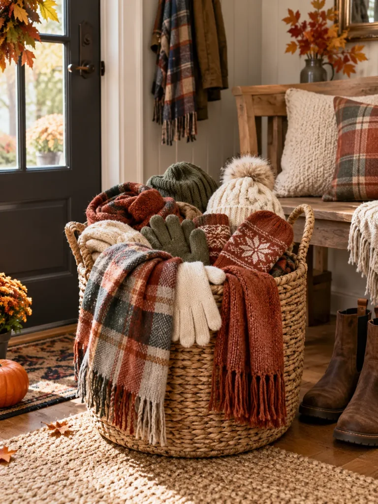 11. Scarf And Glove Basket
