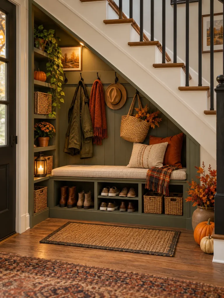 17. Under Stair Mud Room Nook