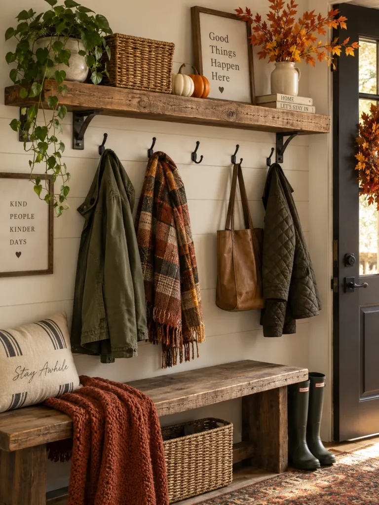 27. Rustic Wood Shelf
