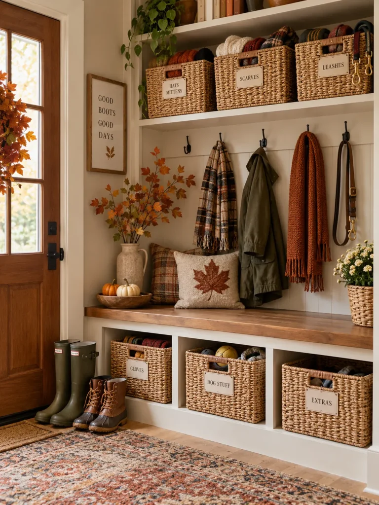 26. Woven Basket Storage