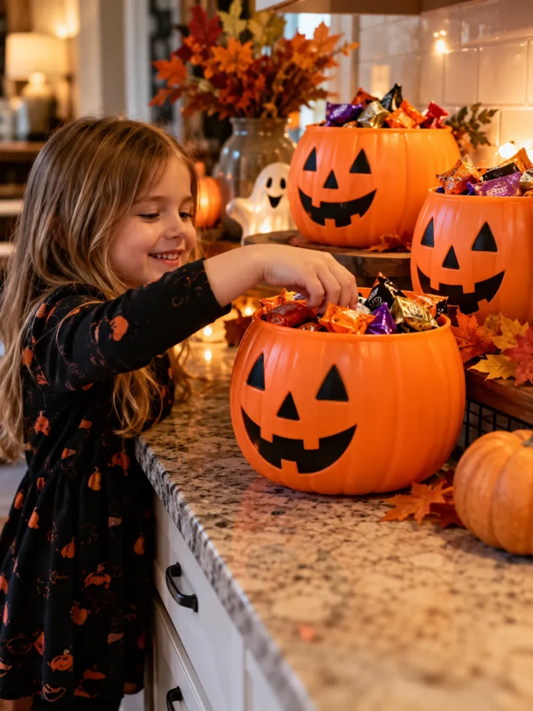 15. Try Decorative Pumpkin Bins