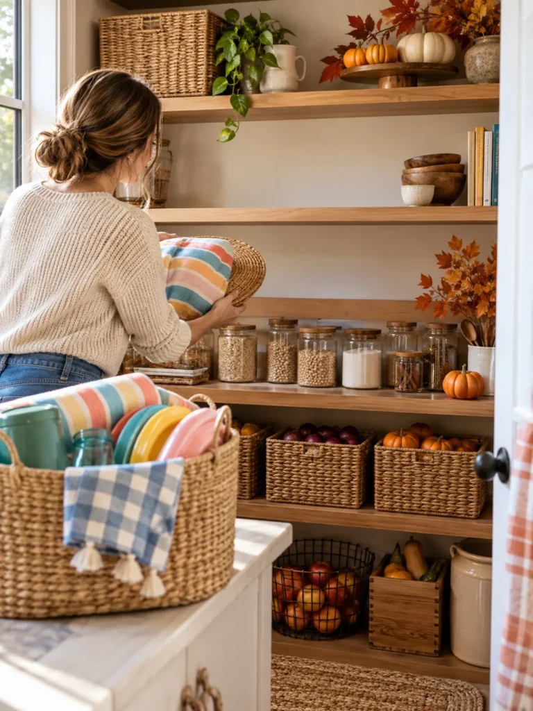 1. Sort By Season First Fall Kitchen Organization Ideas