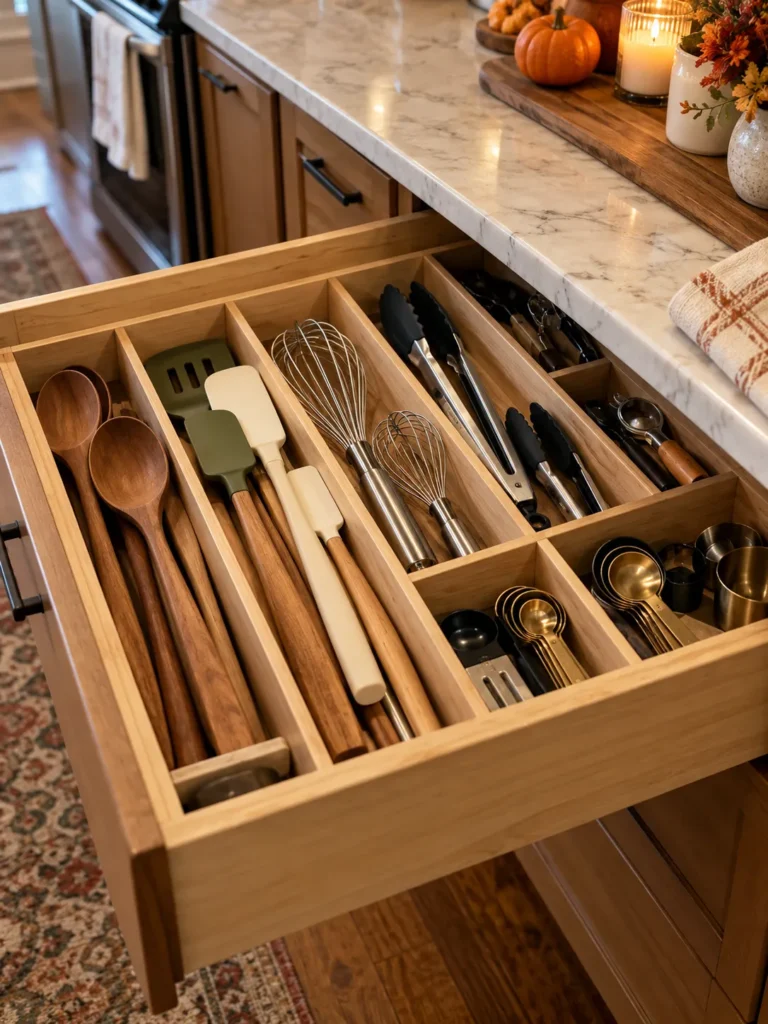10. Use Drawer Dividers For Utensils