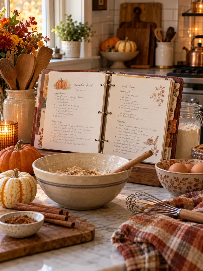 24. Keep A Fall Recipe Binder