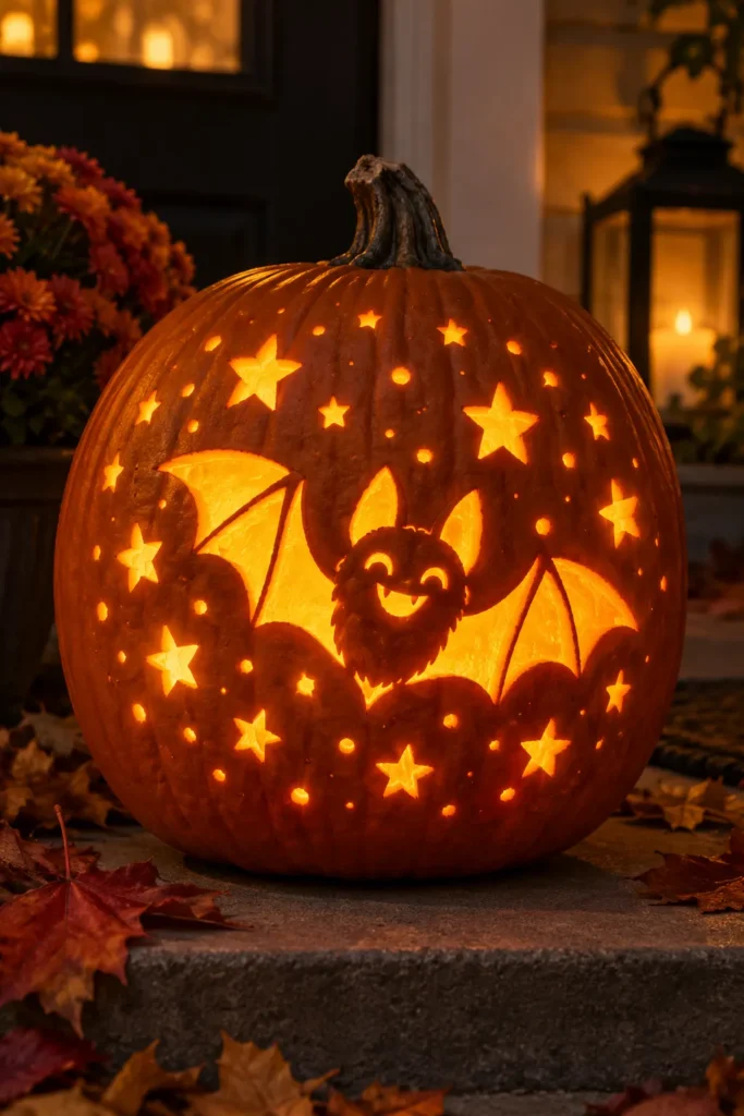 18. Happy Bat in a Starry Night