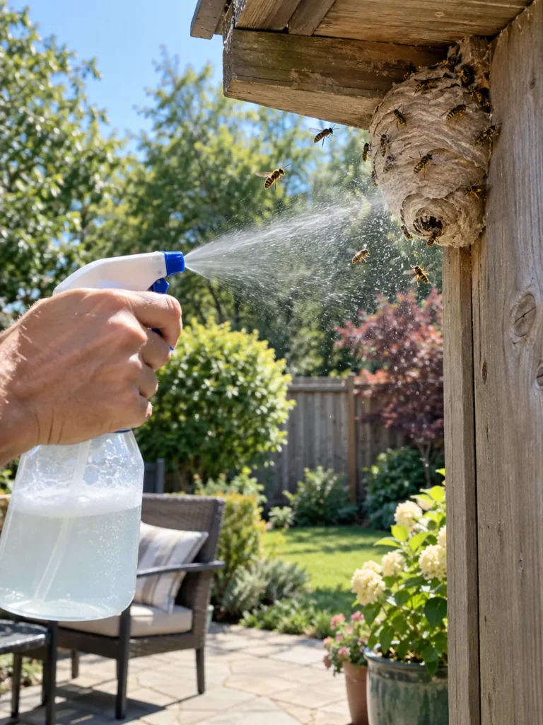 1. Soapy Water Spray Method