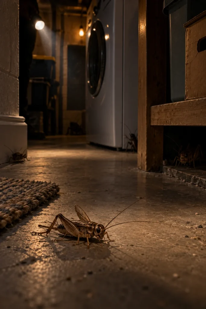 Crickets in House at Night: Sounds and Hiding Spots