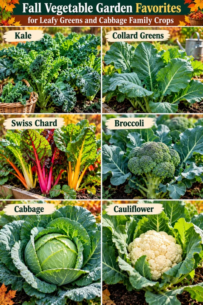 Fall Vegetable Garden Favorites for Leafy Greens and Cabbage Family Crops