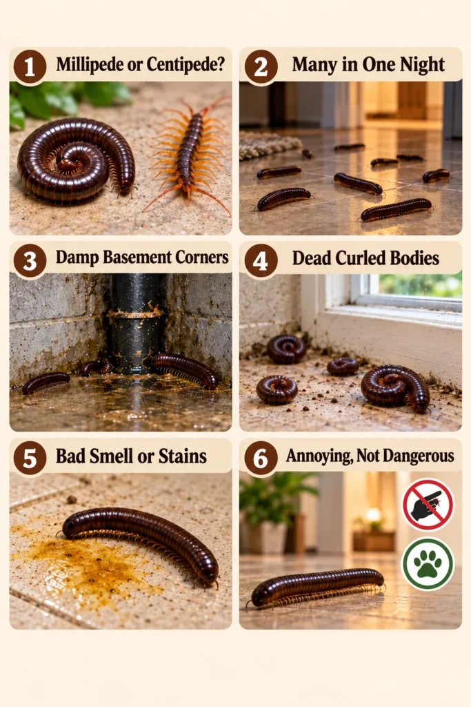 Signs of a Millipede Infestation in Your Home