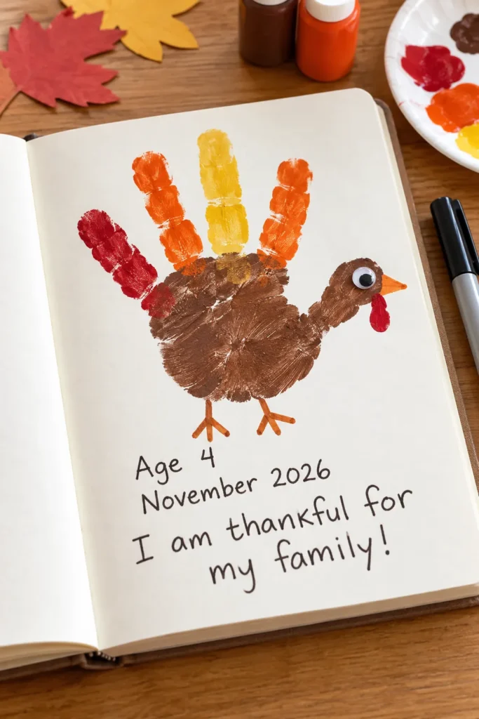 19. Yearly Handprint Turkey Journal