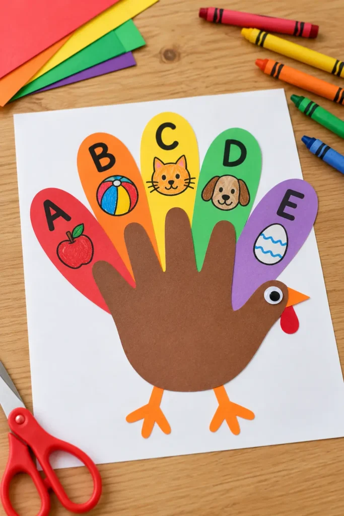 9. Alphabet Feather Turkey