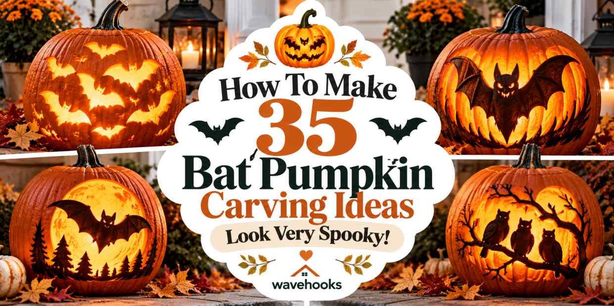 How To Make 35 Bat Pumpkin Carving Ideas Look Very Spooky