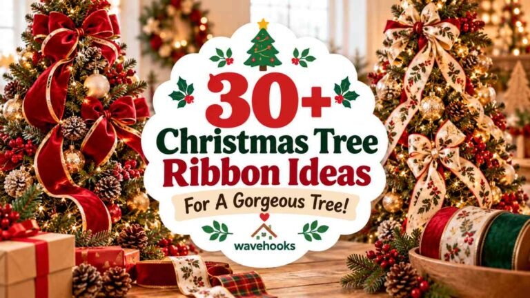 30+ Top Christmas Tree Ribbon Ideas For A Gorgeous Tree!