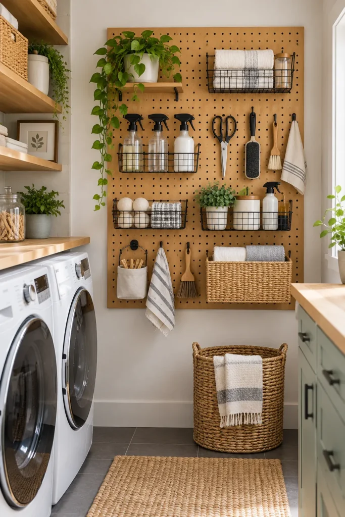4. Pegboard Wall for Everything