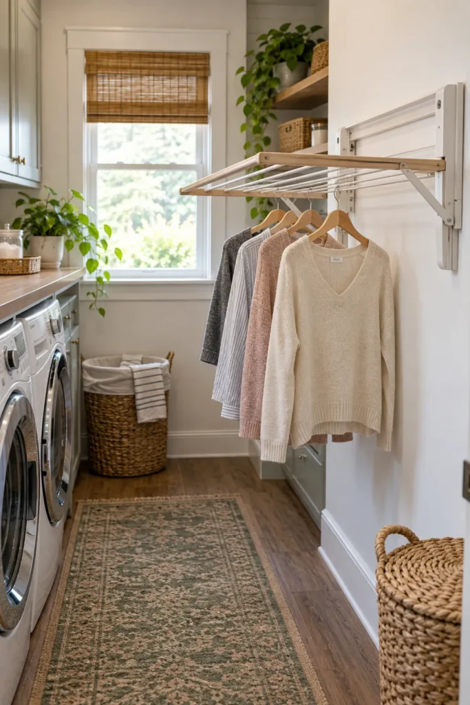 3. Fold Down Wall Drying Rack