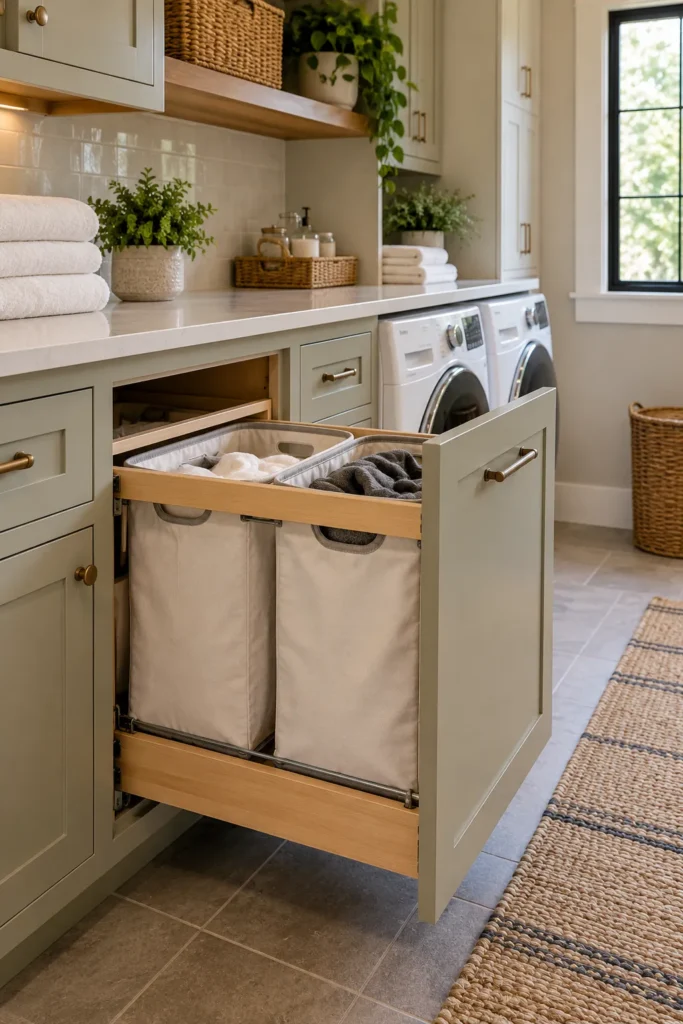 15. Pull Out Hamper Cabinet