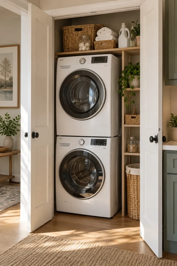 13. Turn a Spare Closet Into a Laundry Closet