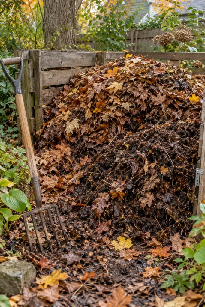 7. The Classic Leaf Compost Pile