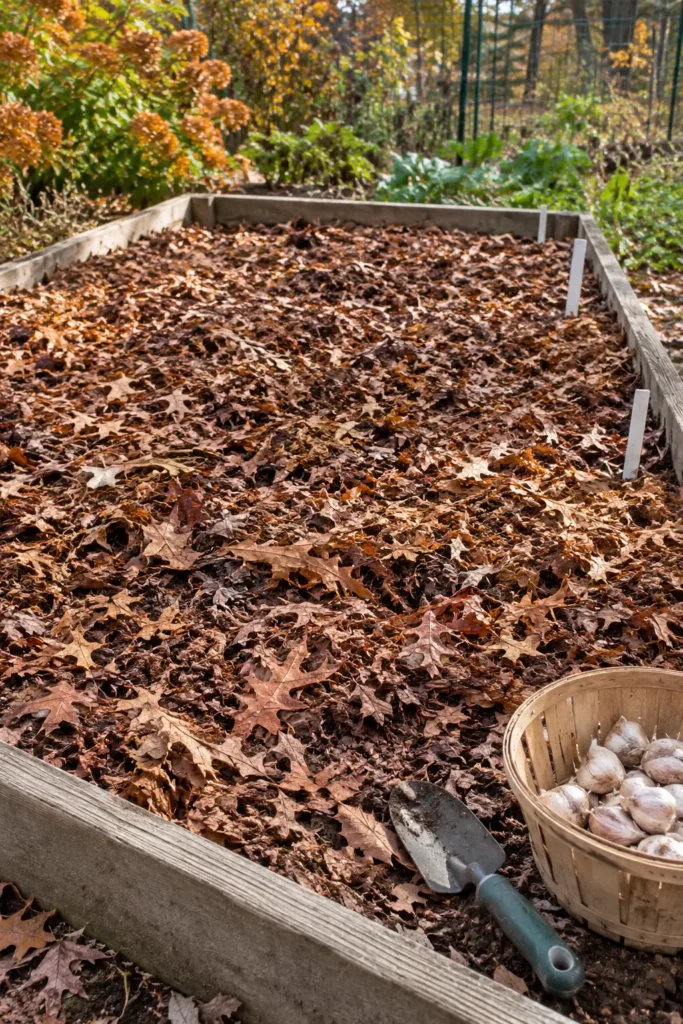 6. Cover Garlic and Spring Bulbs
