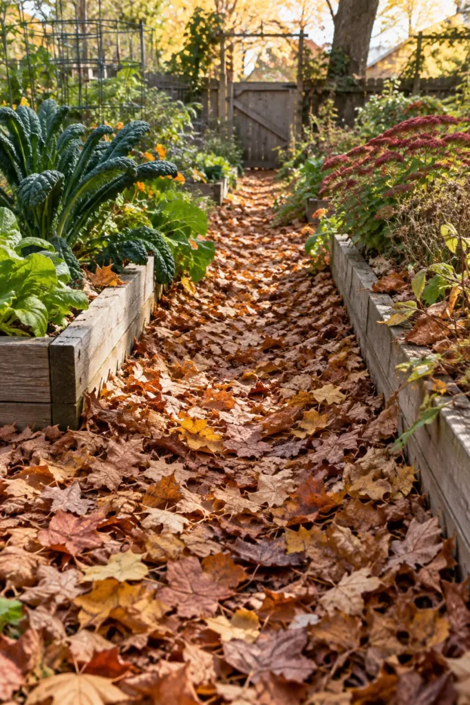 5. Pathway Mulch Between Beds