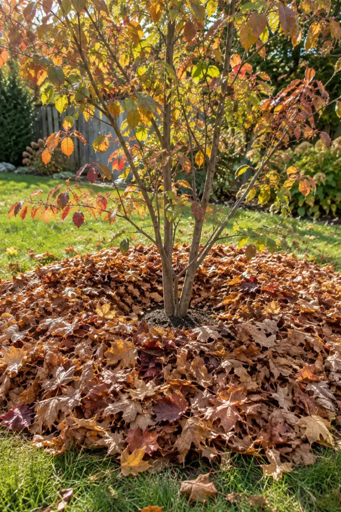 4. Mulch Around Trees and Shrubs