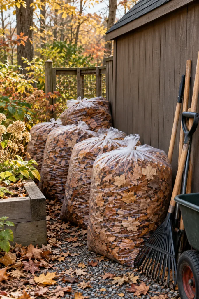 29. Stockpile Dry Leaves for Summer