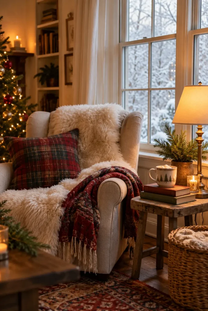 5. Holiday Reading Nook by the Window
