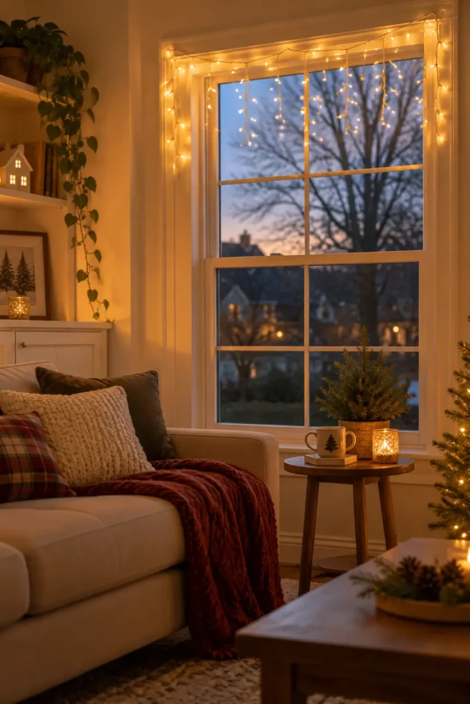 3. Fairy Light Window Glow