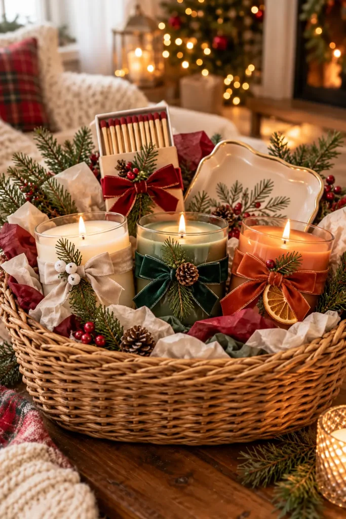 12. Candle Glow Basket