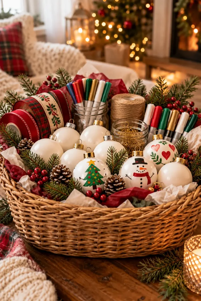 21. Tree Decorating Basket