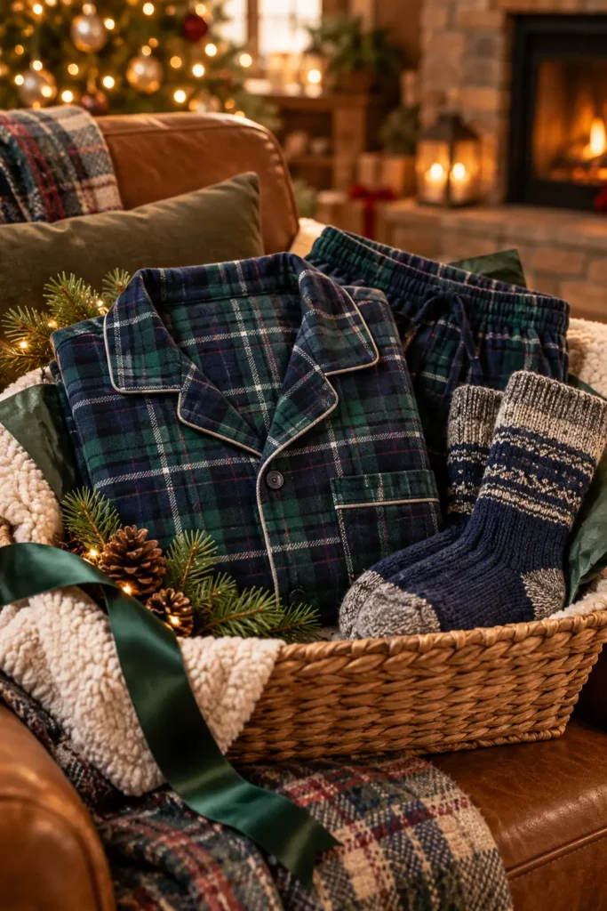 8. Warm Flannel Pajamas Christmas gift ideas for dad