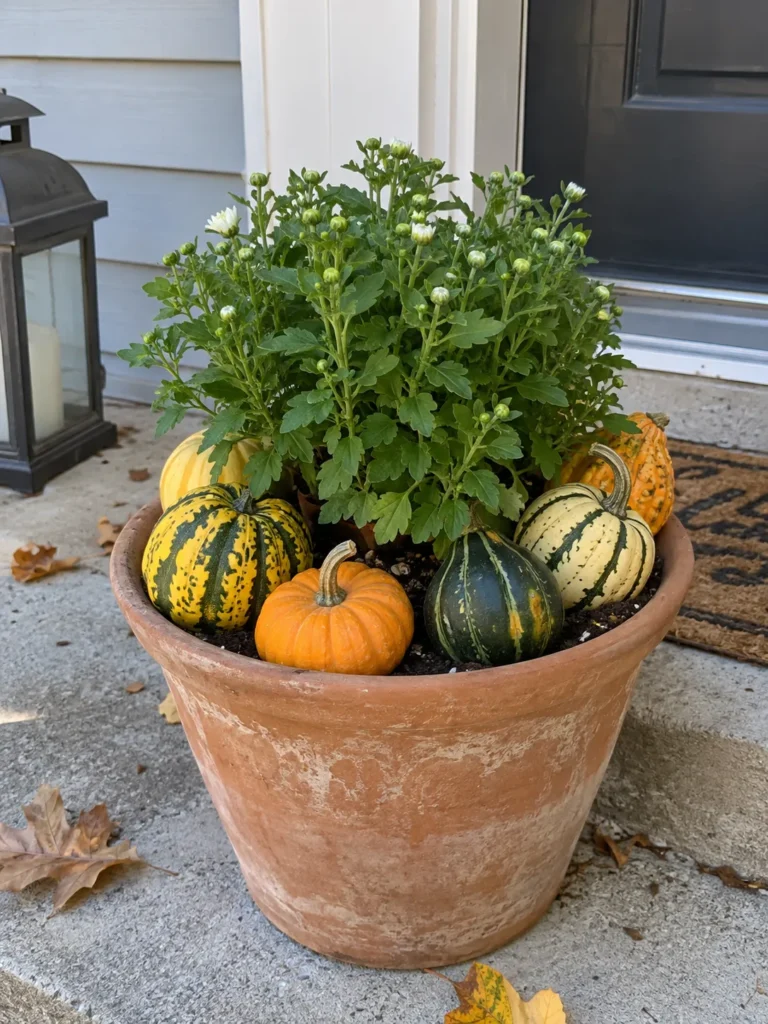 11. Dollar Store Gourd Pot