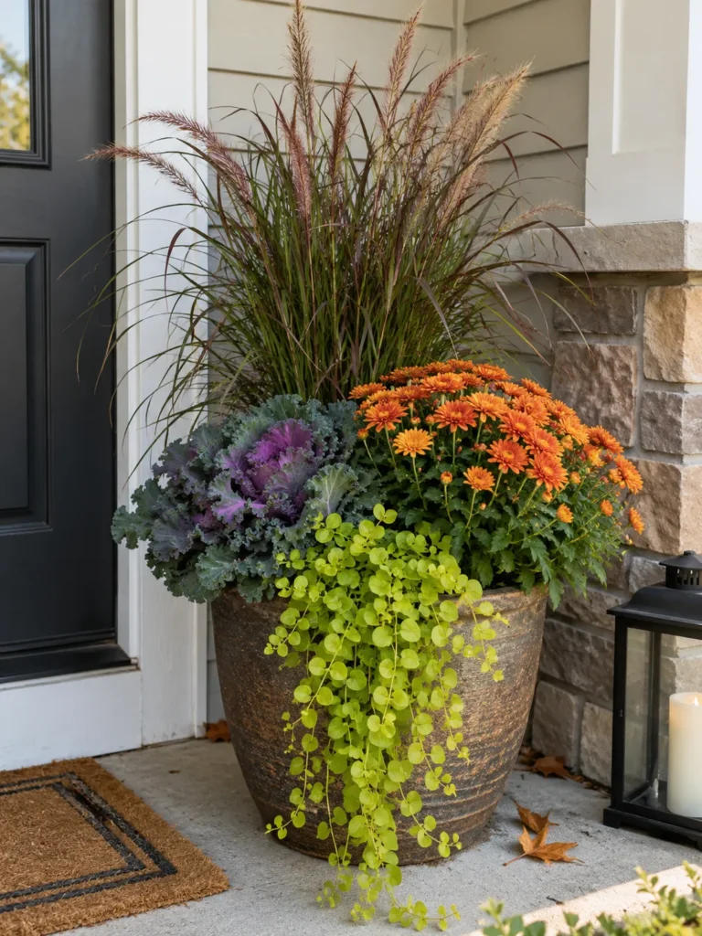 17. Porch Corner Layered Pot