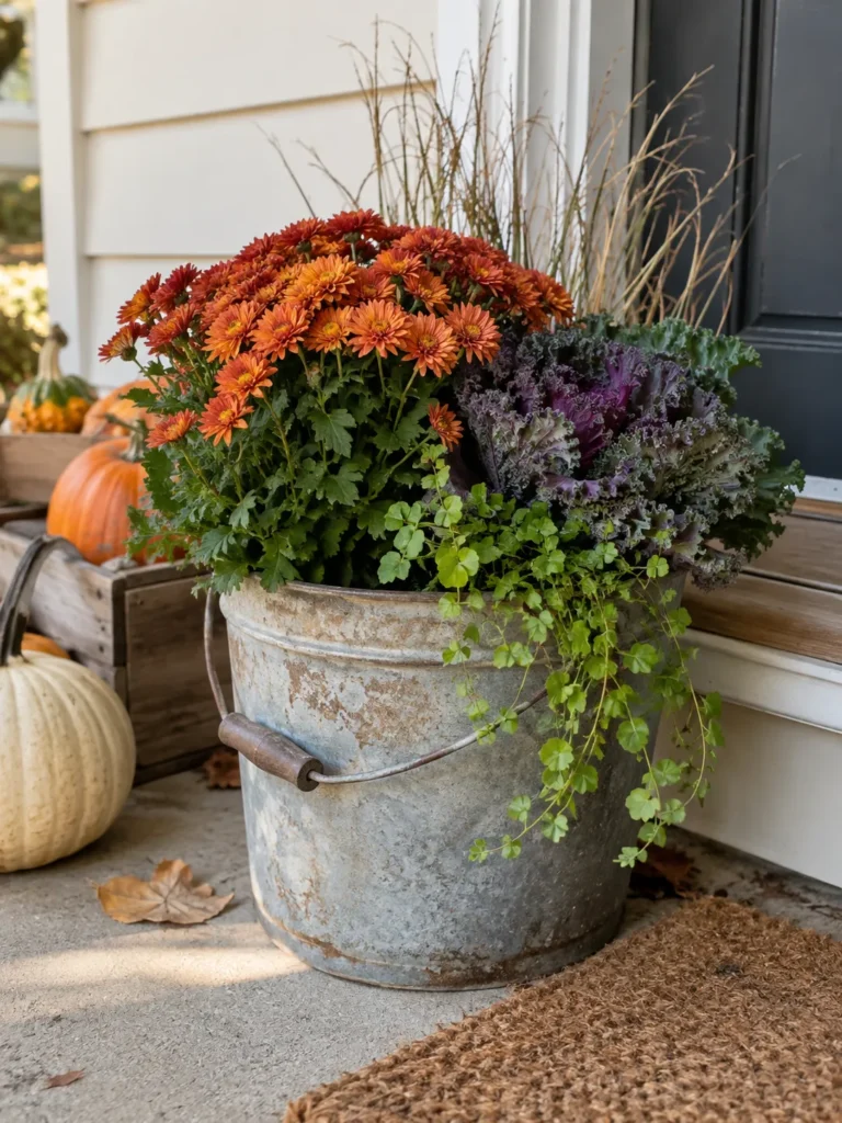 10. Recycled Bucket Planter