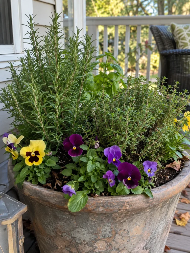 12. Leftover Herb Pot Refresh